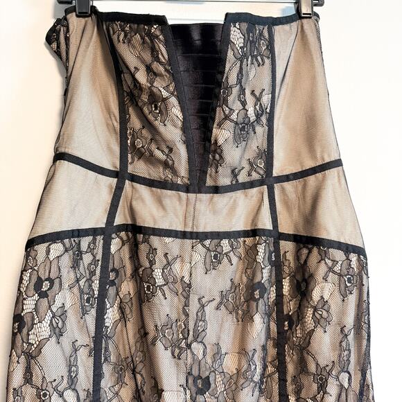 Reiss Babie Strapless Bustier Lace Dress NWT Black Size 10 - Picture 9 of 15